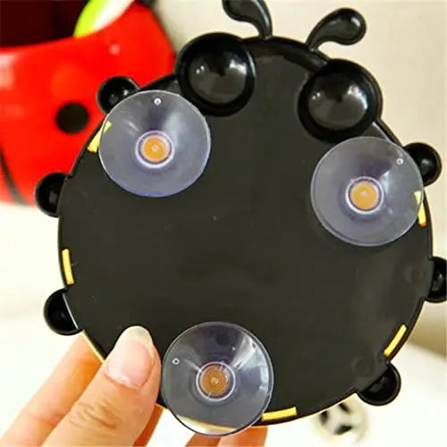 porte brosse dents coccinelle dessin animé rouge jaune bleu vert suction mignon cartoon organisateur