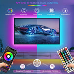 ruban led multicolore flexible moderne adhésif télécommande chargeur usb