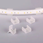 clips fixation ruban led blancs opaques pratiques 6mm 8mm 10mm 12mm 14mm 16mm 18mm
