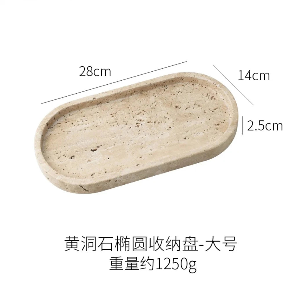 ensemble salle bain moderne pierre marbrée distribiteur savon porte brosse dents plateau carré beige