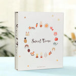 album photo moderne illustrations animales photos familiales blanc vert bleu
