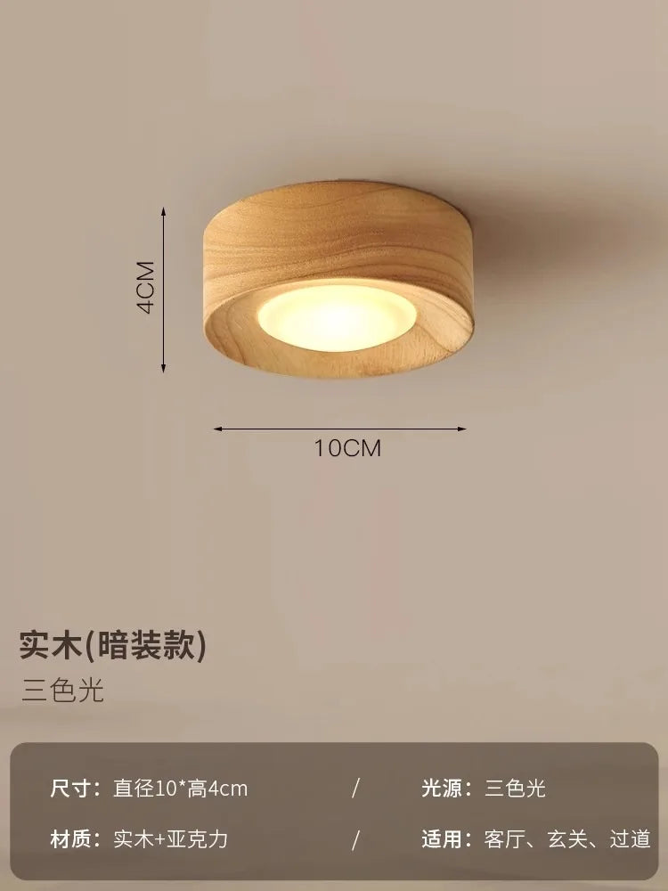 lampe moderne or noir bois brillant éclairage quotidien monté surface minimaliste