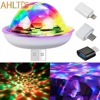 Lampe champignon disco USB RVB avec capteur sonore