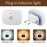 veilleuse led capteur mouvement tri couleur blanc moderne applique murale rectangle urgence chambre couloir