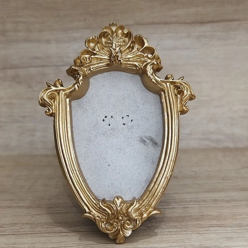 cadre photo or baroque floral décoration vintage orné moderne sculpté transparent