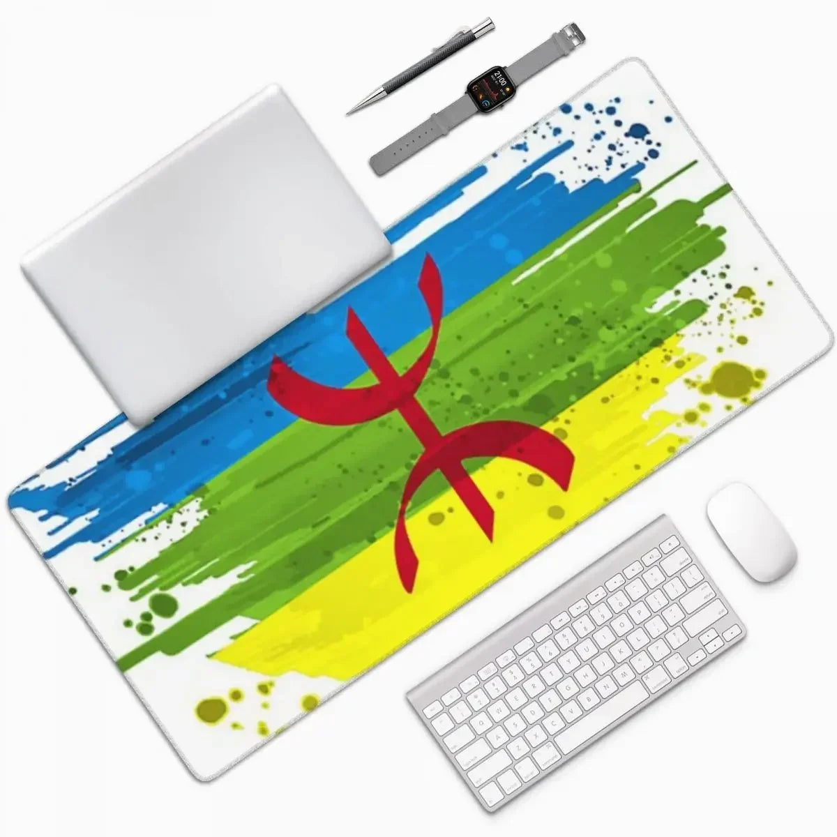 Grand tapis berbère amazigh pour bureau