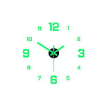 horloge murale moderne adhésive stickers numéros 12 noir blanc rouge doré chambre bureauhôtelécole