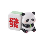 ornements paysagers pandas compagnons figurines cartoon mignon panier bambou pvc opaques