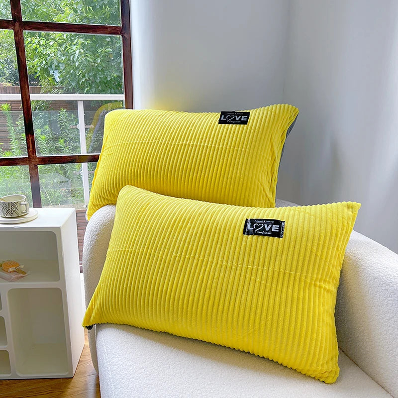 taies d'oreiller géométriques polyester 48x74cm bleu clair moderne adhésif chambre coucher
