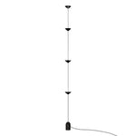 lampe suspension contemporaine marbre noir sources lumineuses 11 15w led noire dorée