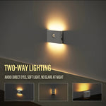lampe nuit aimantée murale led rechargeable type blanc moderne chambre toilettes escalierurgence