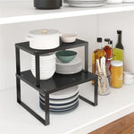 étagère cuisine métal moderne noir structure simple réutilisable multipurpose