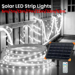 ruban led solaire multicolore moderne clips panneau solaire télécommande 15m 20m 30m
