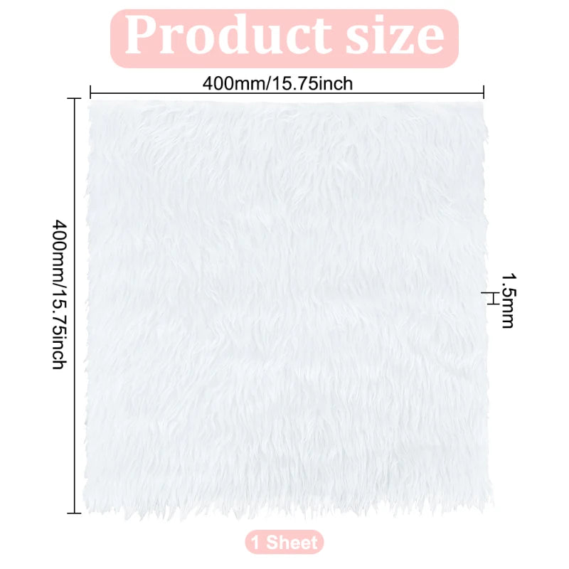 tapis noir fourrure peluche épais moderne doux bricolage couture tissu polyester antimicrobien contrôle odeurs