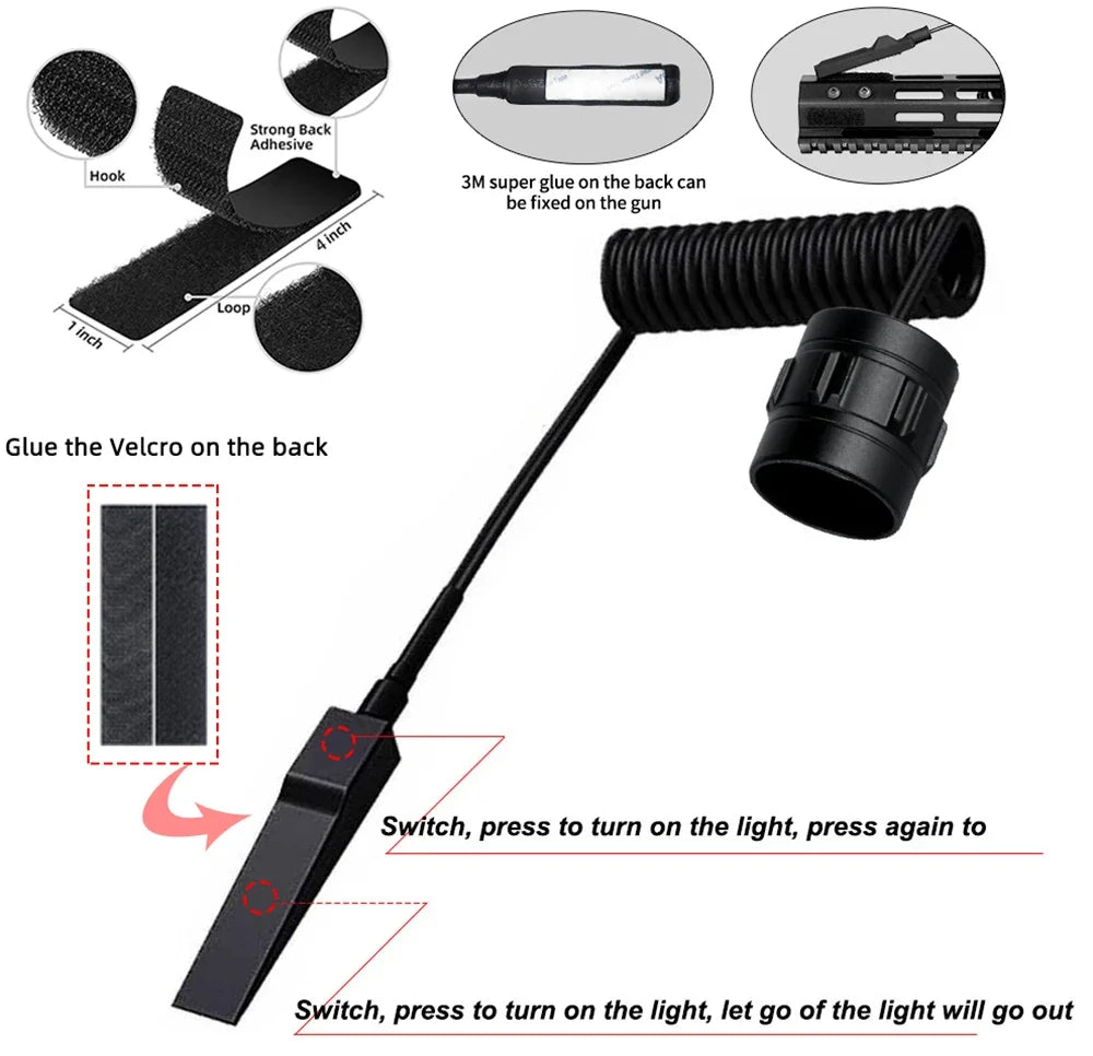 torche rechargeable led intense résistante choc auto défense camping chasse lumière noire moderne
