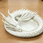 support bijoux dragon noir blanc gris gothique fantaisie porte clés décoration fantastique gothique