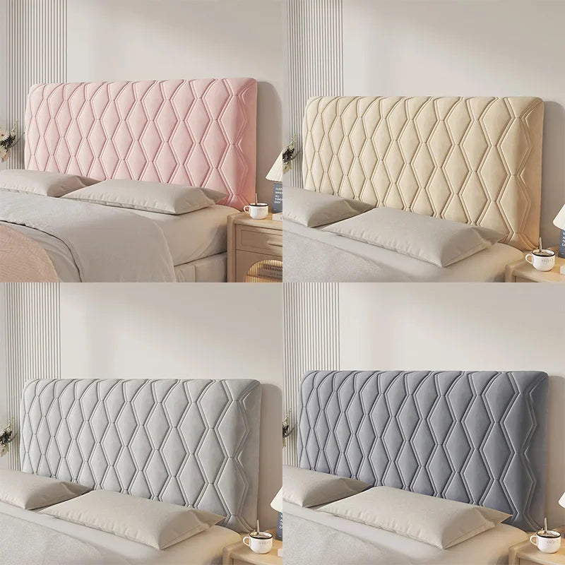 Détail de la texture épaisse et anti-collision de la housse de tête de lit