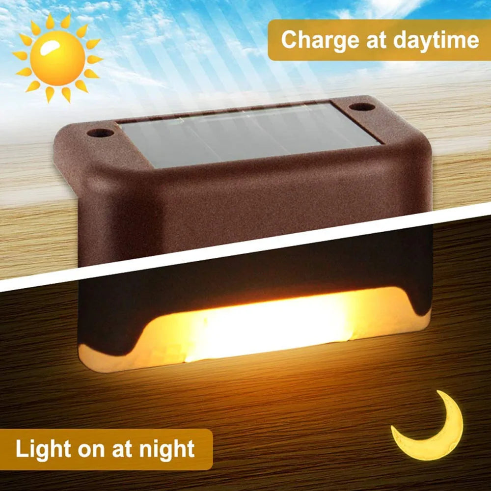 lampe solaire marron clair blanc ip65 led extérieure moderne autonomie vis fixations