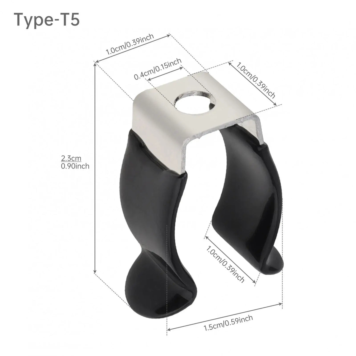 clips t5 t6 t8 t10 t12 noir blanc moderne abs cqc