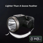 lampe frontale led rechargeable ip65 camping pêche chasse nuit voyage sensoriel adjustable