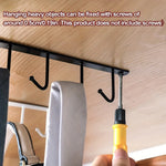 organisateur rangement rack crochet 12 crochets noir blanc moderne pratique