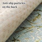 Texture en gros plan de particules antidérapantes sur le dos d'un tissu.