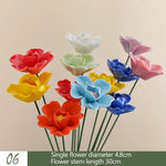 bouquet artificiel fleurs roses tulipes feuilles vertes moderne décoration intérieure anniversaire nouvelle année chinoise