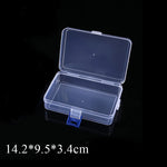 boîtes rangement transparentes modernes réutilisables clips fermeture pratique bijoux articles divers