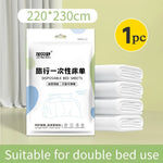 draps lit jetables blancs moderne pièces literie élastique taies d'oreiller