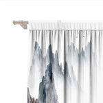 rideaux blancs paysages japonais aquarelle moderne pièces polyester 75x166cm 105x230cm