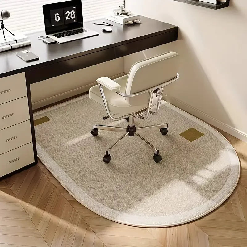 tapis solide polyester beige blanc rayures horizontales moderne intérieur salon chambre 120x90cm