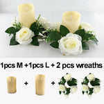 bougies led blanc crème effet flamme réelle sans danger moderne décoration mariage fêtes rondes