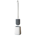 brosse wc moderne adhésif noir blanche poils durables plastique minimaliste