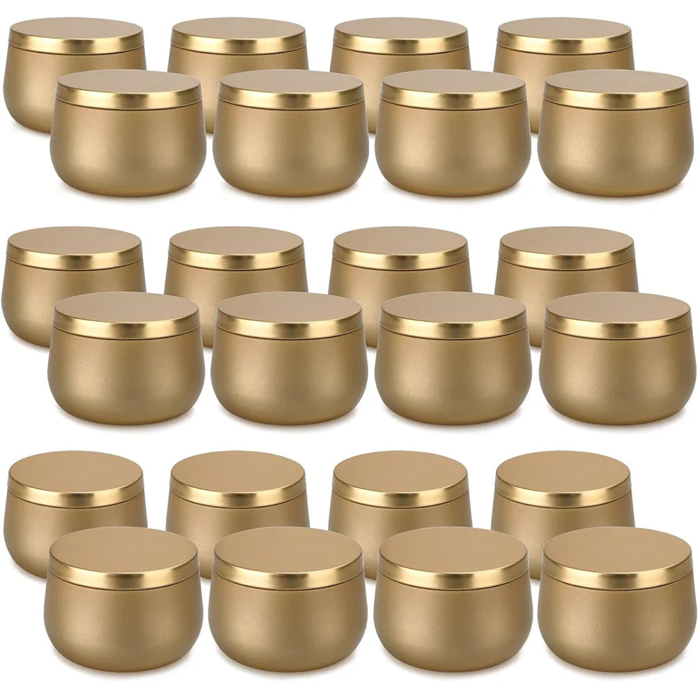 pots bougies moderne noir bleu rouge doré 4oz 8oz mariage fournitures festives cire sucre