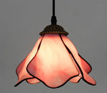 lampe suspendue tiffany multicolore stained glass floral salon chambrehôtel
