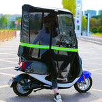 rideau pluie transparent noir rouge vert scooter protection moderne utilitaire tringles cordes