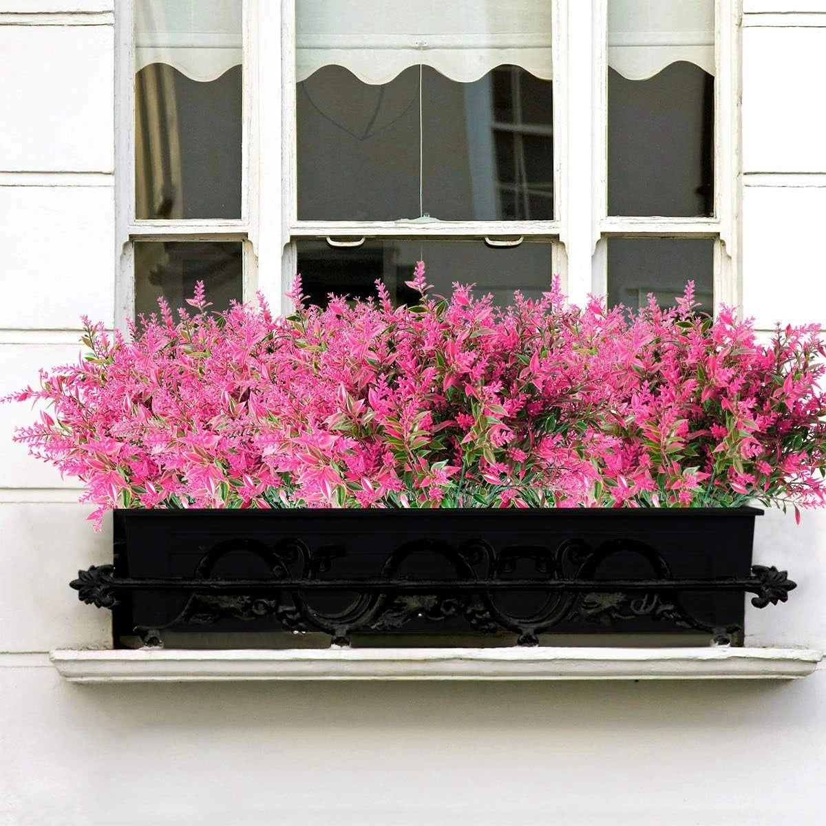 plantes artificielles herbe fine violet rouge rose blanc moderne extérieur intérieur décoration anniversaire mariage