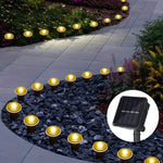 spots solaires led noirs modernes commande tactile ip68 protection abs matériaux