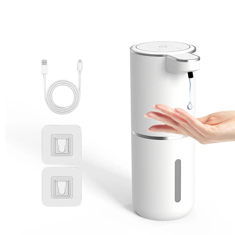 distributeur automatique savon noir blanc rechargeable tactile moderne minimaliste