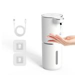 distributeur automatique savon noir blanc rechargeable tactile moderne minimaliste