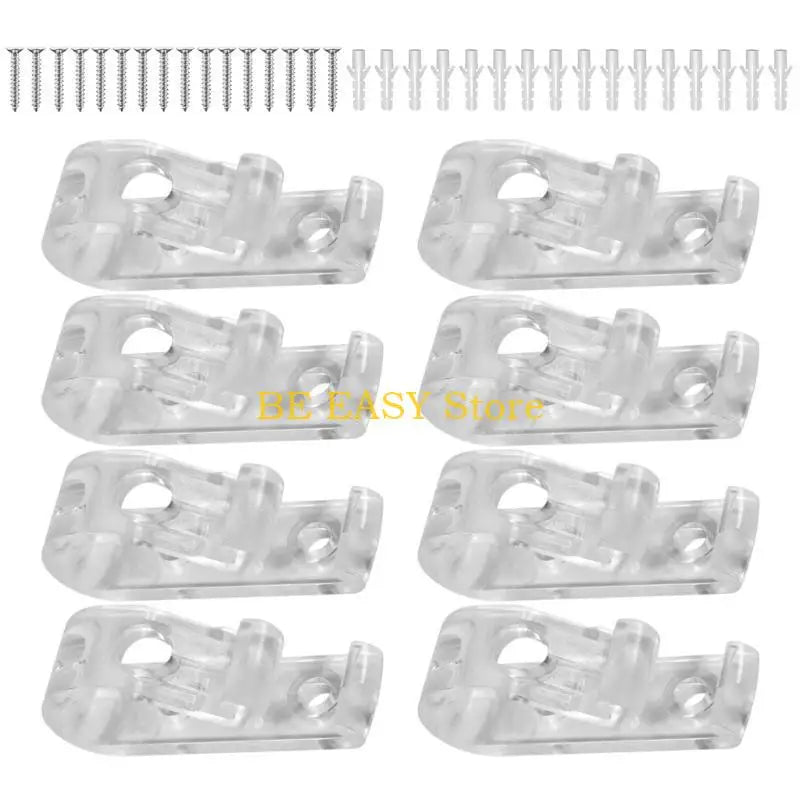 clips transparents vis fixation moderne sans motif tringle rideaux embouts vis