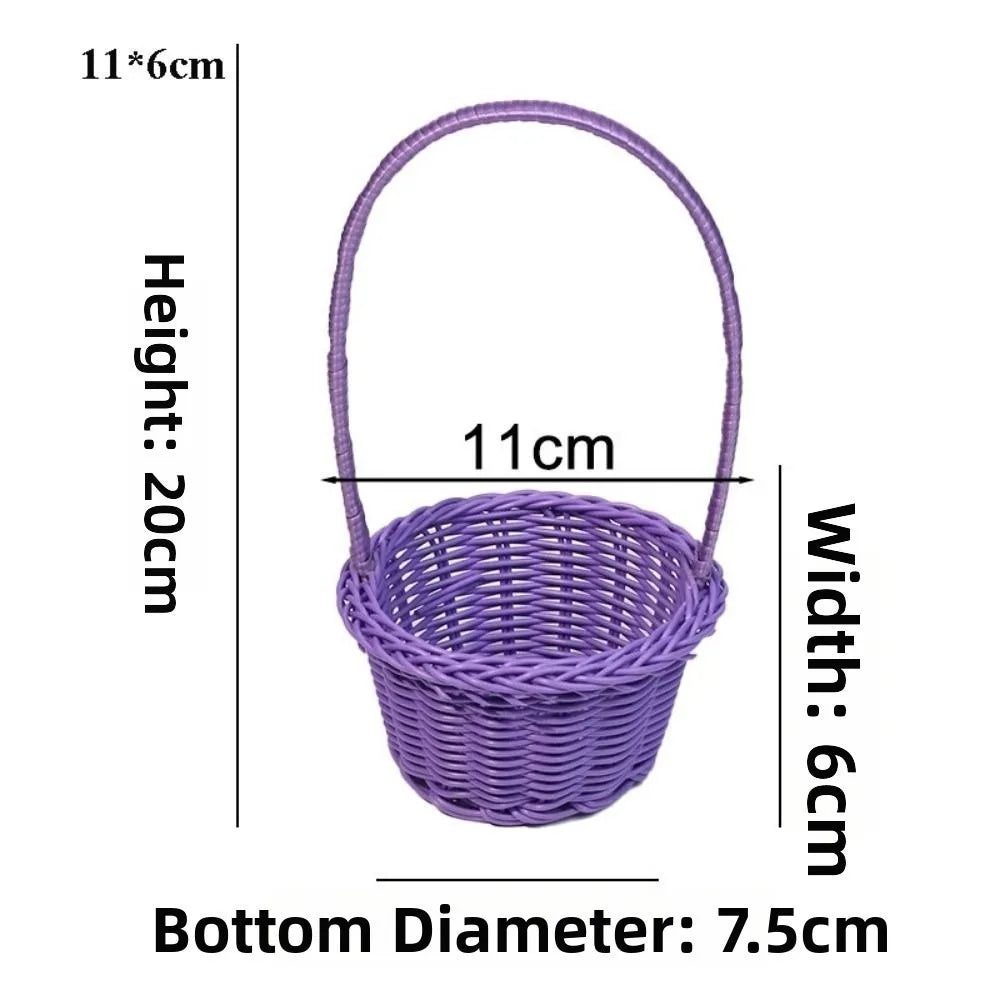 panier tressé rotin réutilisable couleur beige blanc vert rose traditionnel respectueux environnement poignée