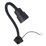 lampe flexible noir moderne base carrée câble électrique 360 degrés rotation led