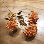 bouquet artificiel hortensia multicolore moderne decoration maison exterieur 60cm têtes