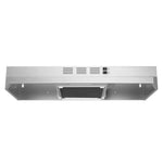 hotte cuisine acier inoxydable 280 cfm vitesses led argentée moderne easy clean