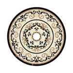 décoratif stickers ornements floraux géométriques classique baroque adhésif beige noir or rouge