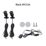 projecteur led mini argent noir réglable éclairage boutique étagère moderne cable interrupteur