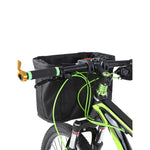 panier vélo utilitaire noir tissu oxford toile réfléchissante fixe guidon sportif transporte chien