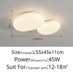 plafonnier led moderne minimaliste acrylique blanc fixation circulaire ovale éclairage quotidien contemporain