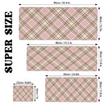 tapis souris carreaux écossais rose clair moderne polyester antislip gaming